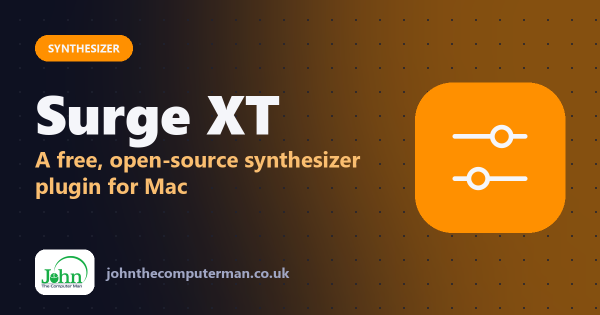 Surge XT: A free, open-source synthesizer plugin for Mac