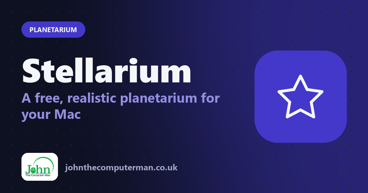 Stellarium: A free, realistic planetarium for your Mac
