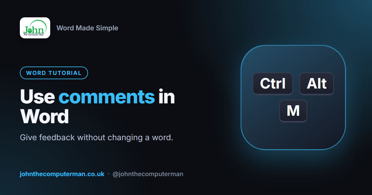 How to Add Comments in Word (Reply, Resolve and Delete)