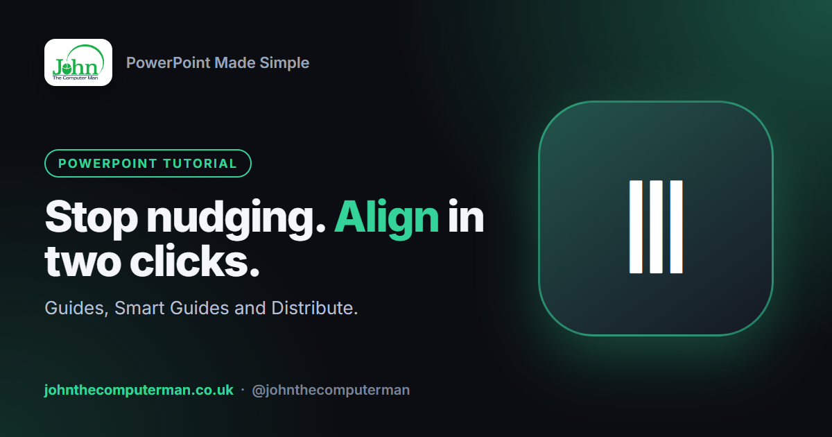 How to Align Objects in PowerPoint (Guides, Smart Guides and Distribute)