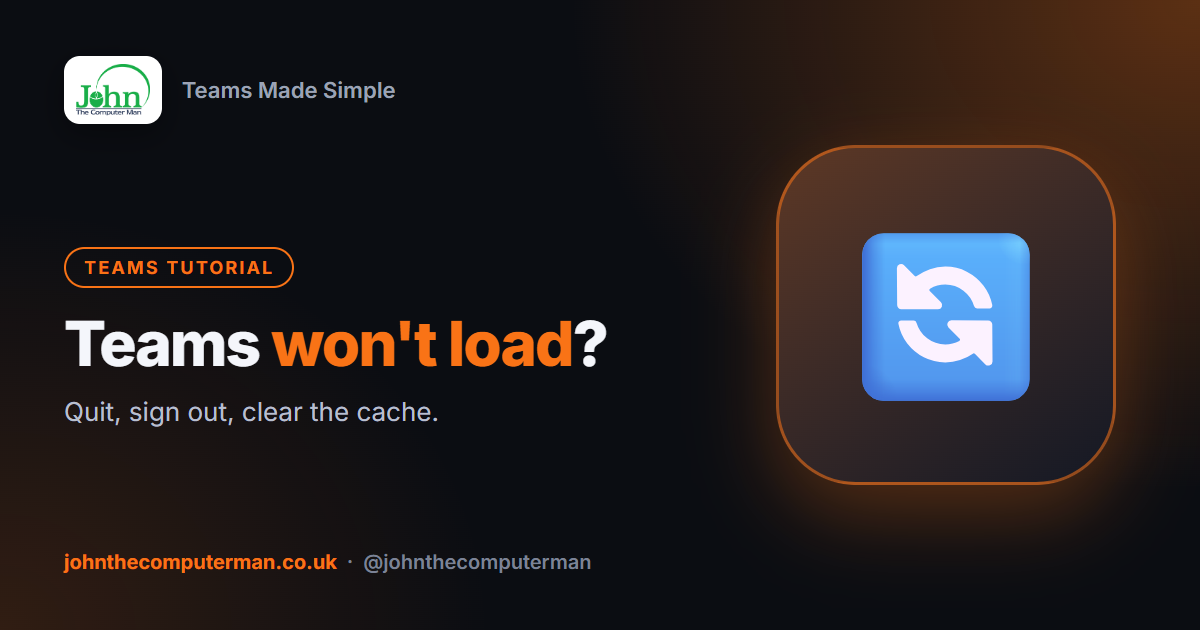 How to Fix Teams Not Loading or Stuck (Clear the Cache and More)