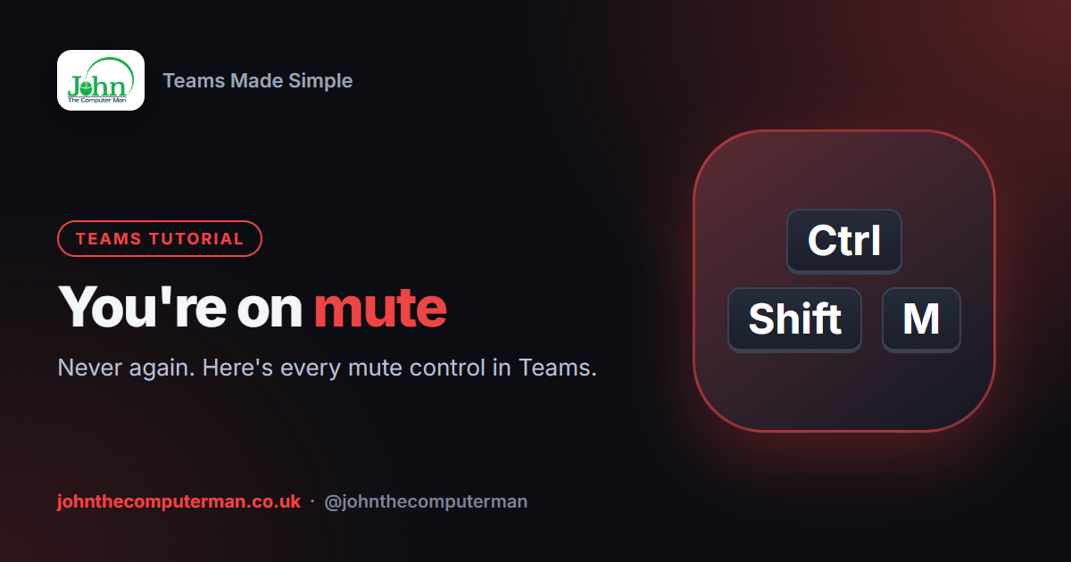 How to Mute and Unmute in Teams (Yourself and Everyone Else)