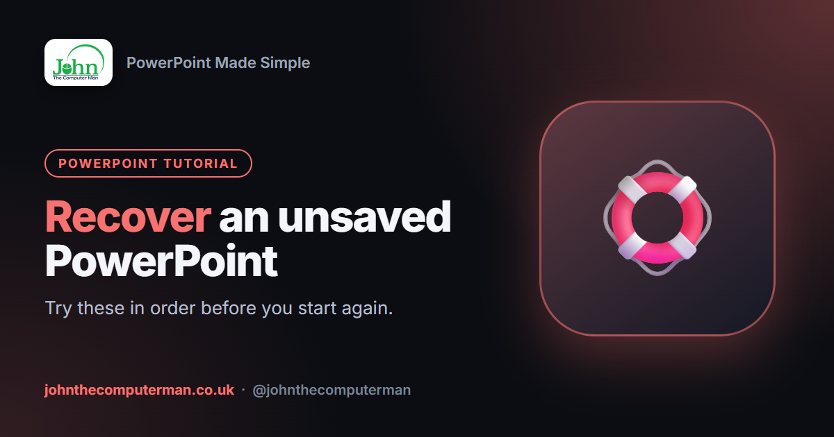 How to Recover an Unsaved PowerPoint (5 Ways)