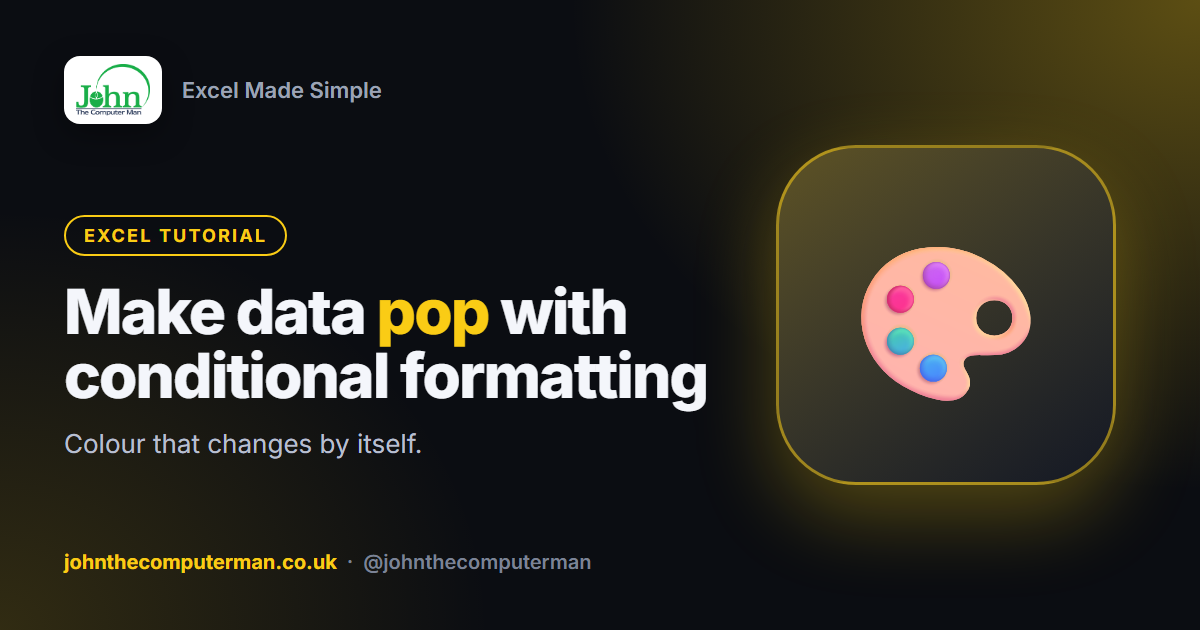 Make data pop with conditional formatting