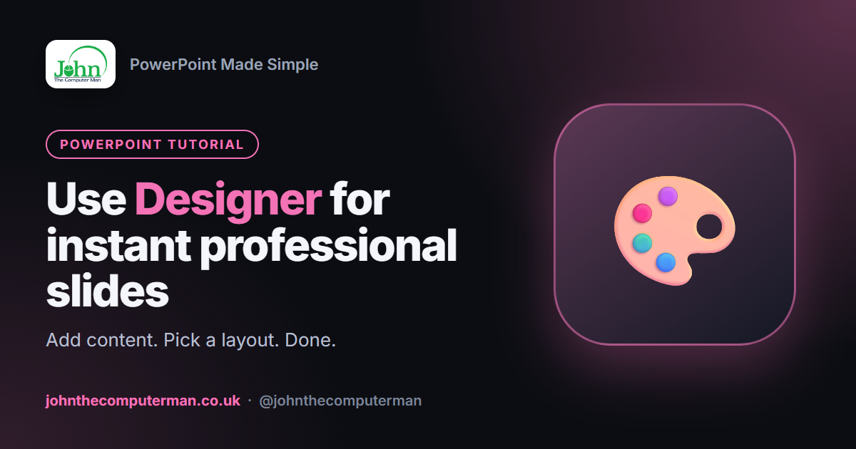 How to Use Designer in PowerPoint (Instant Professional Slides)