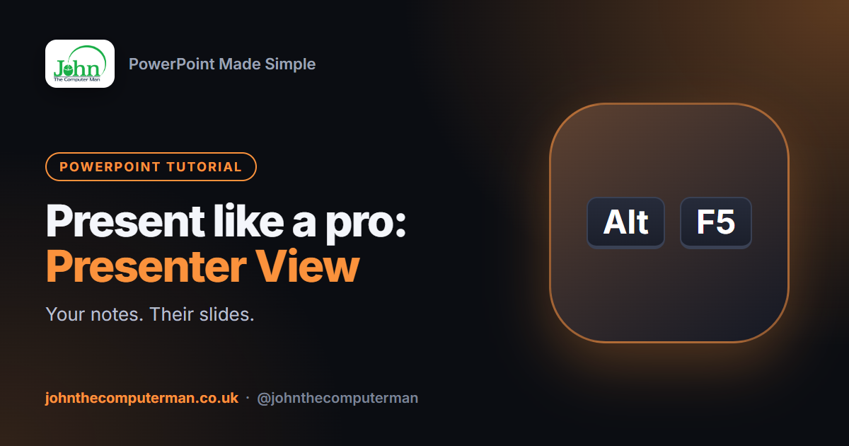How to Use Presenter View in PowerPoint (See Your Notes)