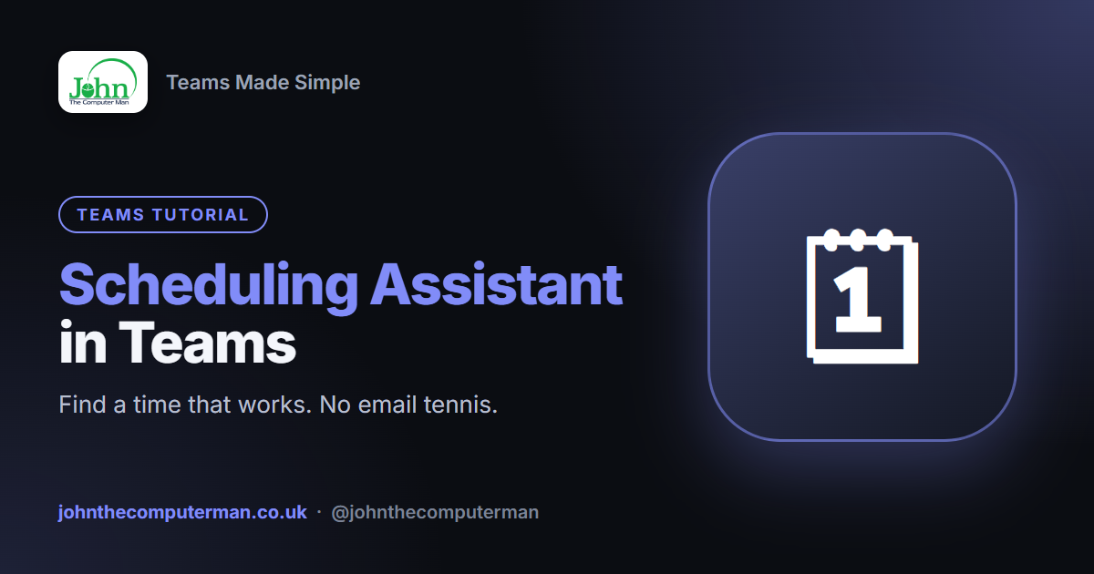 How to Use Scheduling Assistant in Teams (Find a Time That Works for Everyone)