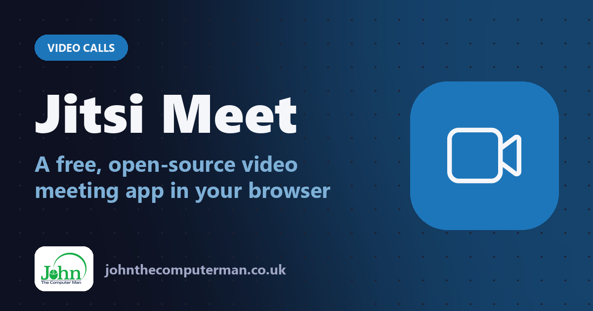Jitsi Meet: A free, open-source video meeting app in your browser