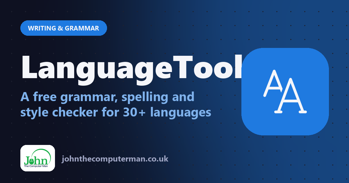 LanguageTool: A free grammar, spelling and style checker for 30+ languages