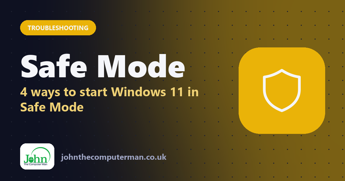 Safe Mode: 4 ways to start Windows 11 in Safe Mode