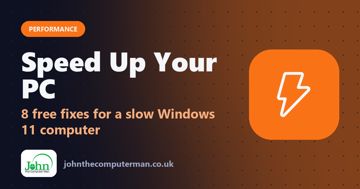 Speed Up Your PC: 8 free fixes for a slow Windows 11 computer