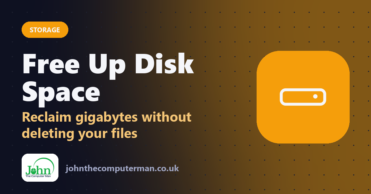 Free Up Disk Space: Reclaim gigabytes without deleting your files