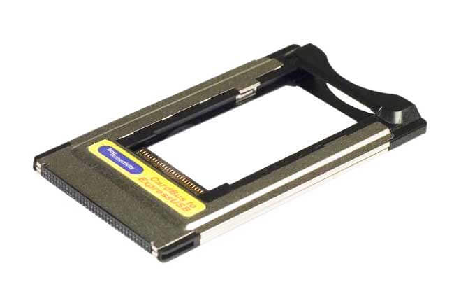 PCMCIA CardBus adapter that allowed newer ExpressCard cards to be used in older CardBus laptops