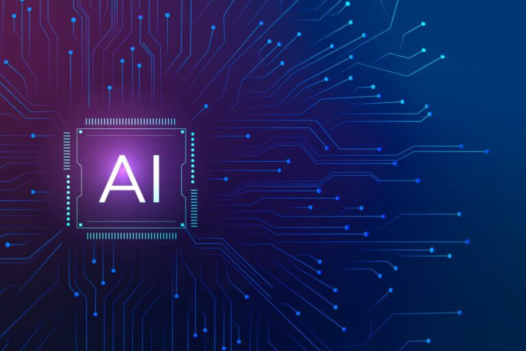 Image of the words AI on a chip