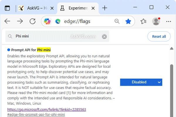 Disable On Device AI in Edge