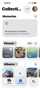 Collections in Photos app
