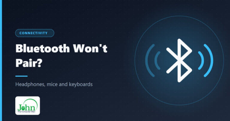 Illustration of the Bluetooth symbol with signal waves on either side