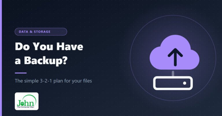 Illustration of a cloud with an upload arrow above an external drive
