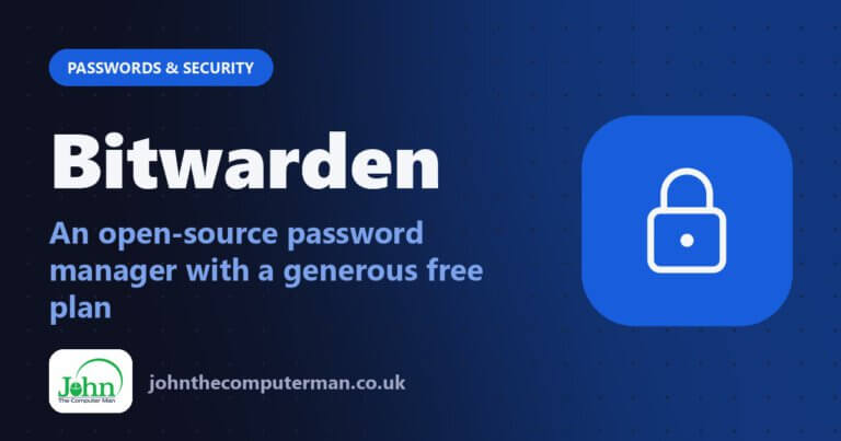 Bitwarden: An open-source password manager with a generous free plan