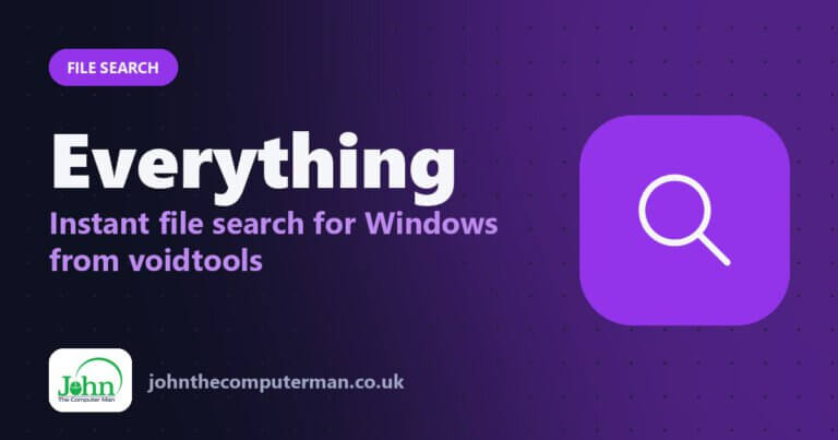 Everything: Instant file search for Windows from voidtools