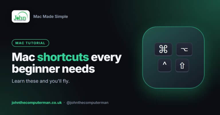 Mac keyboard shortcuts for beginners