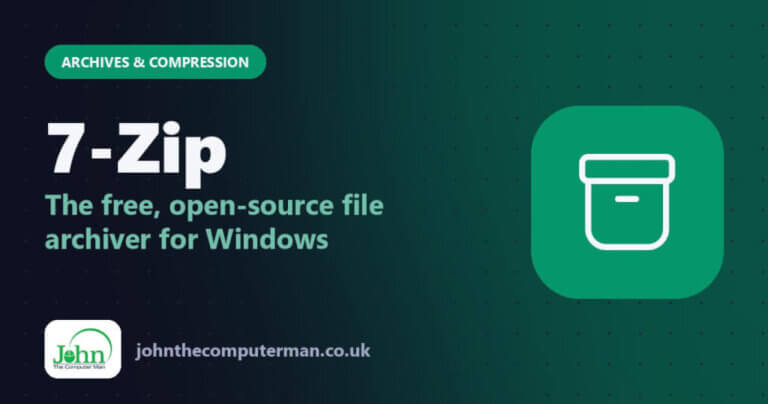 7-Zip: The free, open-source file archiver for Windows