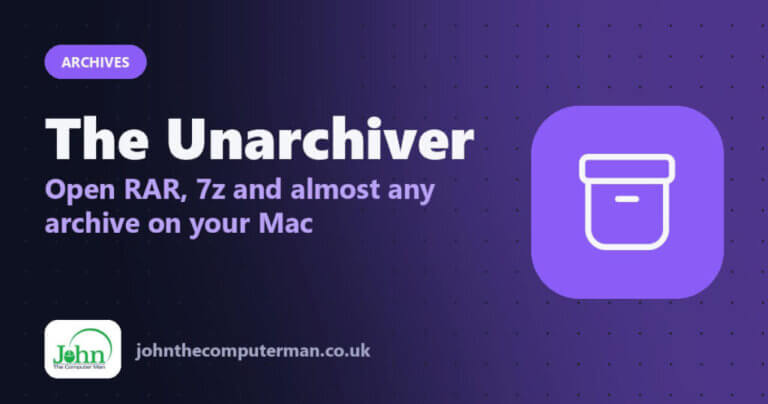 The Unarchiver: Open RAR, 7z and almost any archive on your Mac
