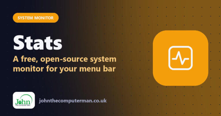 Stats: A free, open-source system monitor for your menu bar