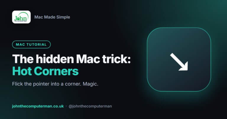 How to use hot corners on a mac