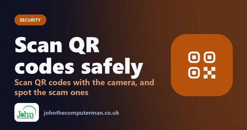 Scan QR codes safely