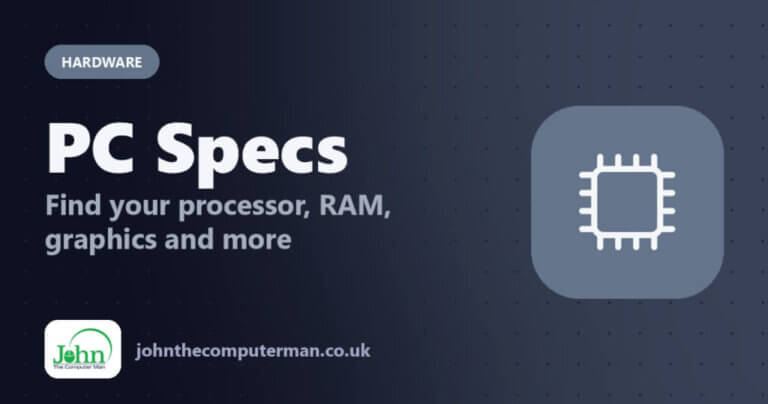 PC Specs: Find your processor, RAM, graphics and more