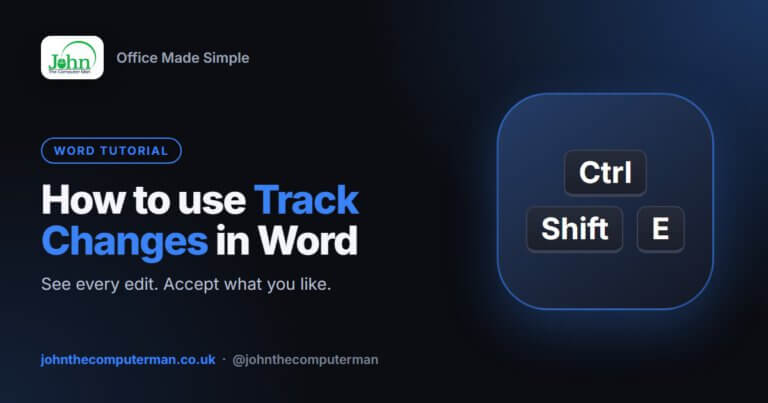 How to use track changes in Word