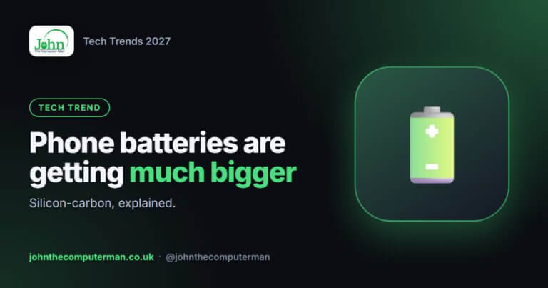 Phone batteries are getting much bigger