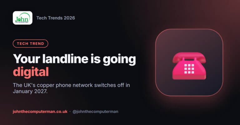 UK landline switch off. Digital Voice