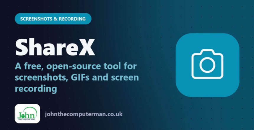 ShareX: A free, open-source tool for screenshots, GIFs and screen recording