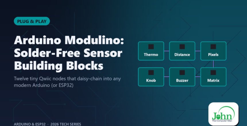 Arduino Modulino: Solder-Free Sensor Building Blocks