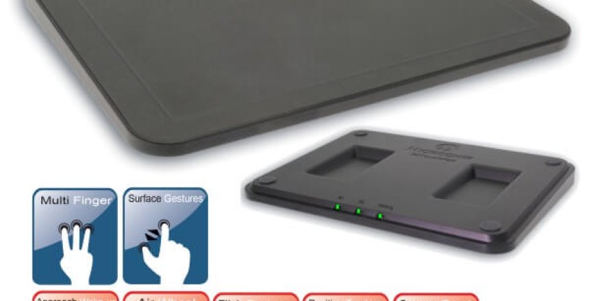 3D touch sensor board where gestures can be made above the sensor without touching the surface and be interpreted by the computer as commands