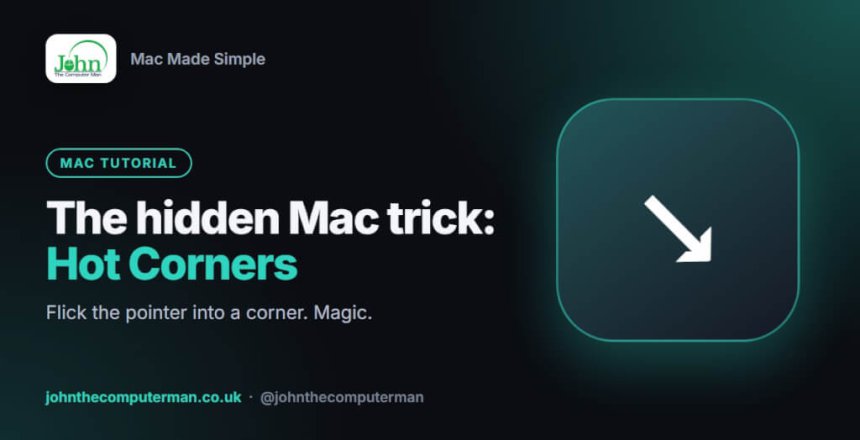 How to use hot corners on a mac