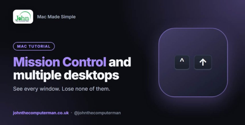 How to use mission control on Mac
