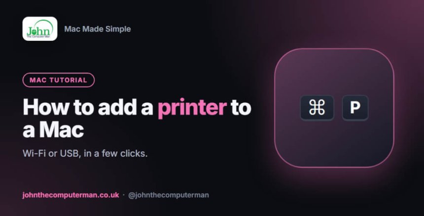 How to add a printer to mac
