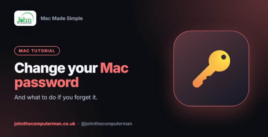 How to change your mac password
