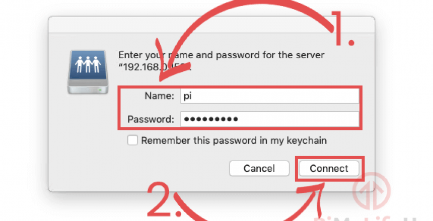 Raspberry-Pi-AFP-Step-04-Enter-Login-Details