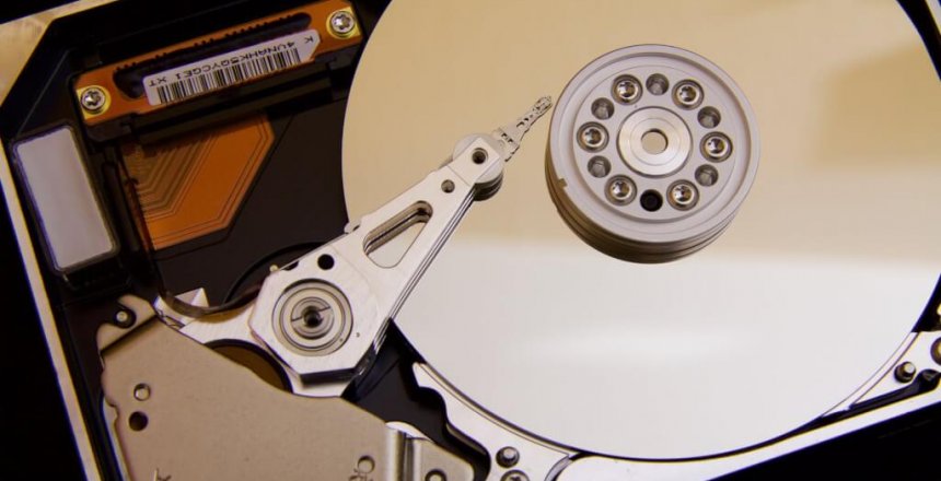silver hard drive interals