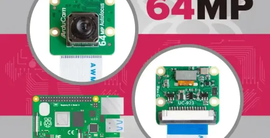 Arducam HawkEye 64 megapixel camera available for the Raspberry Pi