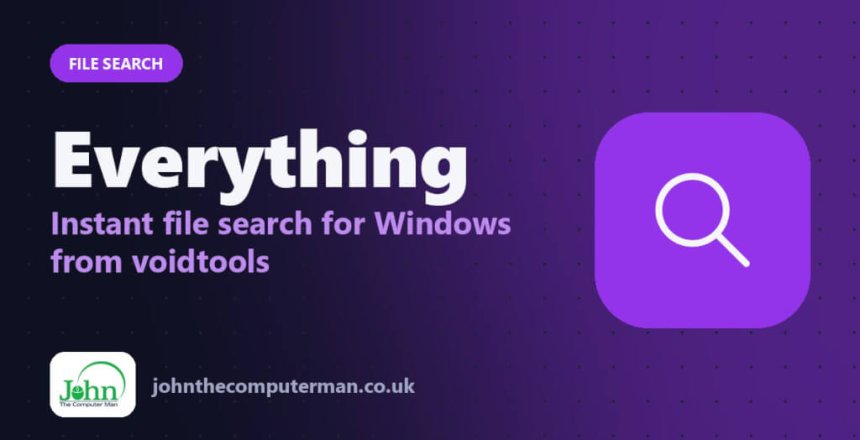 Everything: Instant file search for Windows from voidtools