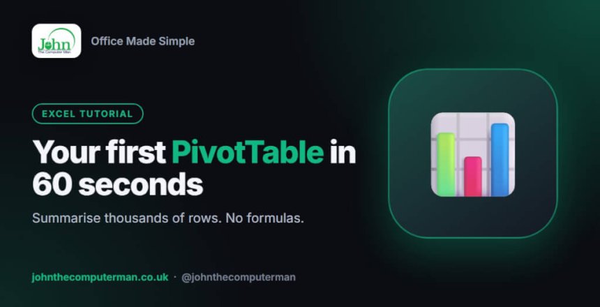 How to create a pivot table in Excel