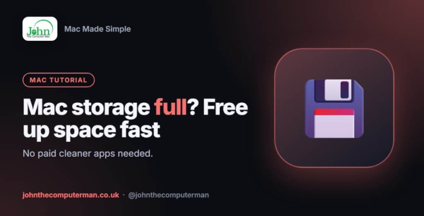 How to free up storage space on a Mac