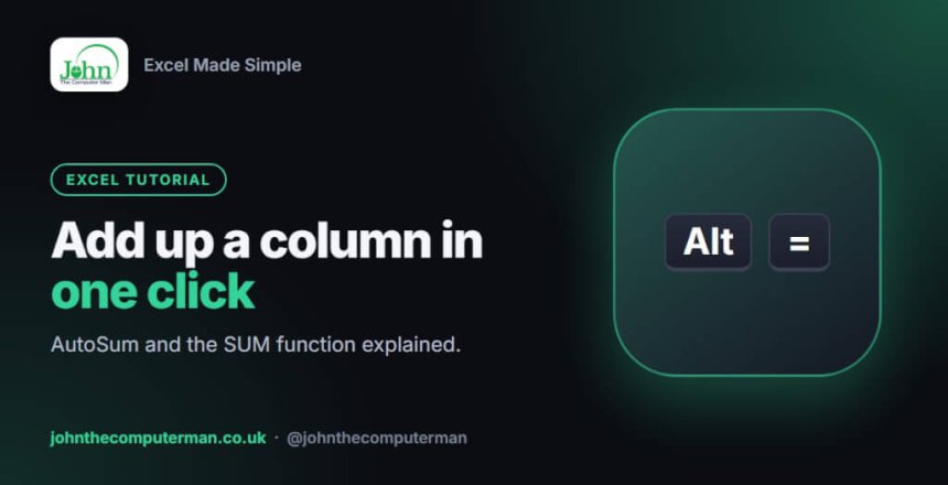 How to use Autosum in Excel