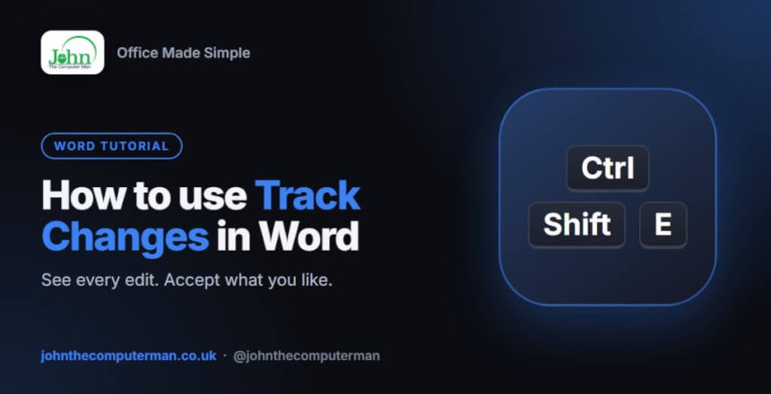 How to use track changes in Word