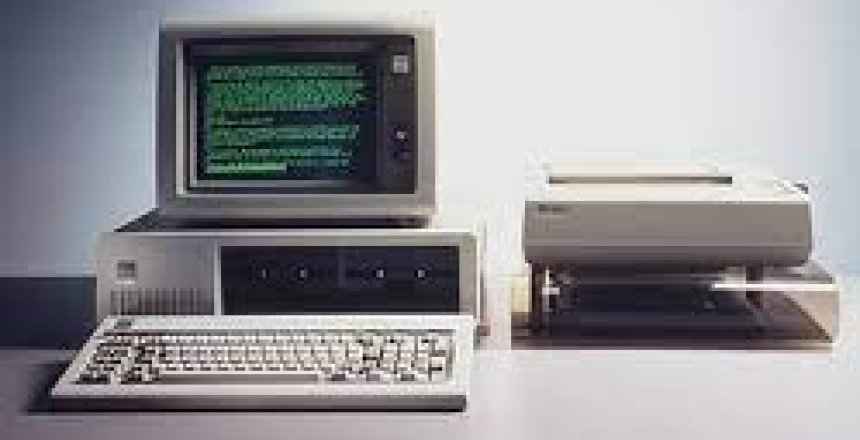 IBM PC with printer